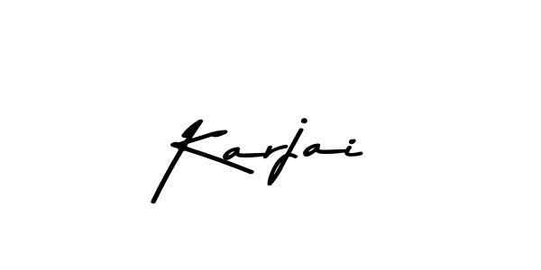This is the best signature style for the Karjai name. Also you like these signature font (Asem Kandis PERSONAL USE). Mix name signature. Karjai signature style 9 images and pictures png