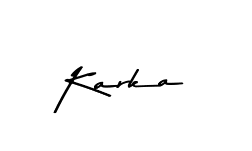 How to make Karka signature? Asem Kandis PERSONAL USE is a professional autograph style. Create handwritten signature for Karka name. Karka signature style 9 images and pictures png