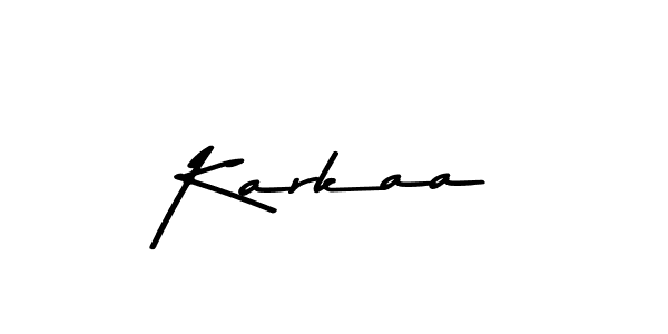 Make a beautiful signature design for name Karkaa. With this signature (Asem Kandis PERSONAL USE) style, you can create a handwritten signature for free. Karkaa signature style 9 images and pictures png