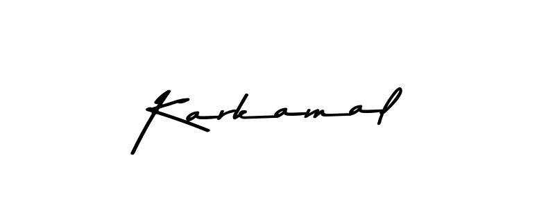 Design your own signature with our free online signature maker. With this signature software, you can create a handwritten (Asem Kandis PERSONAL USE) signature for name Karkamal. Karkamal signature style 9 images and pictures png