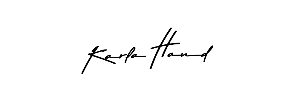 This is the best signature style for the Karla Hand name. Also you like these signature font (Asem Kandis PERSONAL USE). Mix name signature. Karla Hand signature style 9 images and pictures png