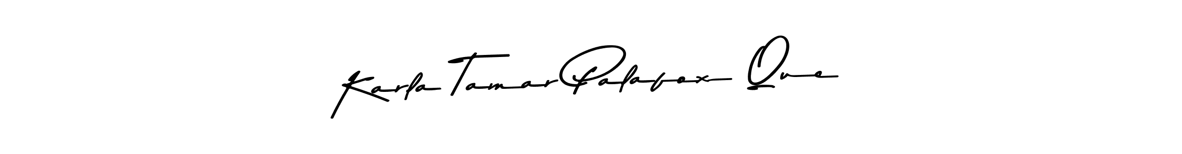 How to make Karla Tamar Palafox Que name signature. Use Asem Kandis PERSONAL USE style for creating short signs online. This is the latest handwritten sign. Karla Tamar Palafox Que signature style 9 images and pictures png