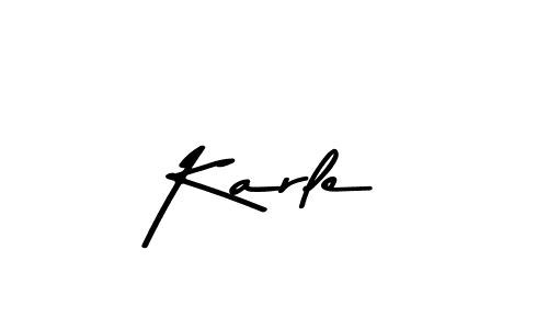 Make a beautiful signature design for name Karle. With this signature (Asem Kandis PERSONAL USE) style, you can create a handwritten signature for free. Karle signature style 9 images and pictures png