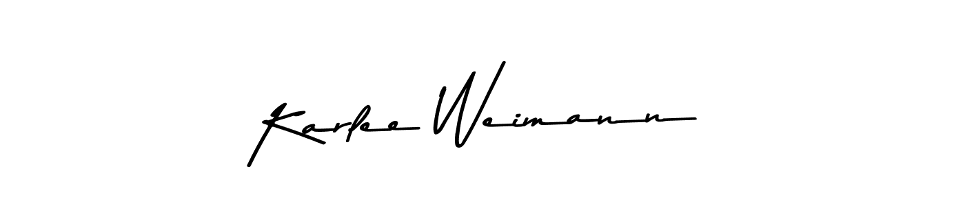 Also You can easily find your signature by using the search form. We will create Karlee Weimann name handwritten signature images for you free of cost using Asem Kandis PERSONAL USE sign style. Karlee Weimann signature style 9 images and pictures png