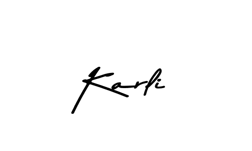 Use a signature maker to create a handwritten signature online. With this signature software, you can design (Asem Kandis PERSONAL USE) your own signature for name Karli. Karli signature style 9 images and pictures png