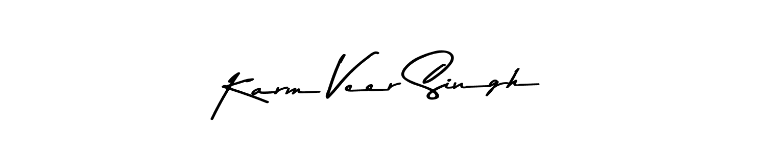 Karm Veer Singh stylish signature style. Best Handwritten Sign (Asem Kandis PERSONAL USE) for my name. Handwritten Signature Collection Ideas for my name Karm Veer Singh. Karm Veer Singh signature style 9 images and pictures png