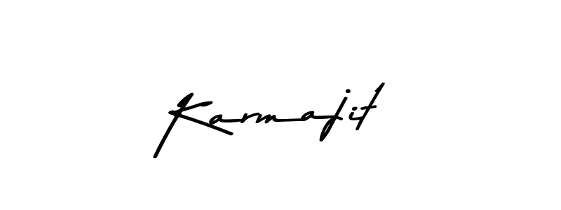 Create a beautiful signature design for name Karmajit. With this signature (Asem Kandis PERSONAL USE) fonts, you can make a handwritten signature for free. Karmajit signature style 9 images and pictures png