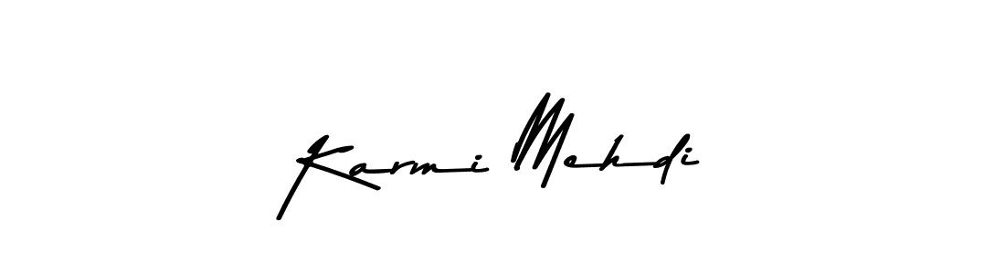 Use a signature maker to create a handwritten signature online. With this signature software, you can design (Asem Kandis PERSONAL USE) your own signature for name Karmi Mehdi. Karmi Mehdi signature style 9 images and pictures png