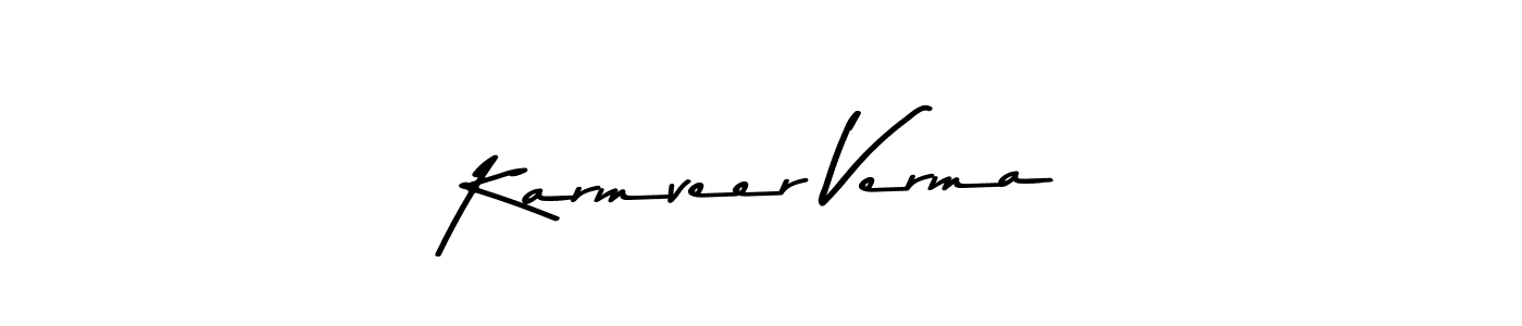 Karmveer Verma stylish signature style. Best Handwritten Sign (Asem Kandis PERSONAL USE) for my name. Handwritten Signature Collection Ideas for my name Karmveer Verma. Karmveer Verma signature style 9 images and pictures png