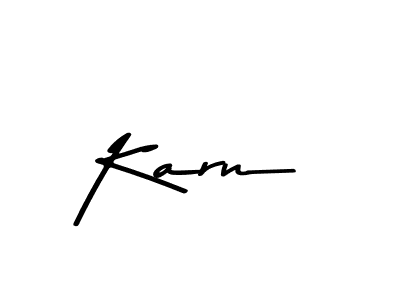 Design your own signature with our free online signature maker. With this signature software, you can create a handwritten (Asem Kandis PERSONAL USE) signature for name Karn. Karn signature style 9 images and pictures png