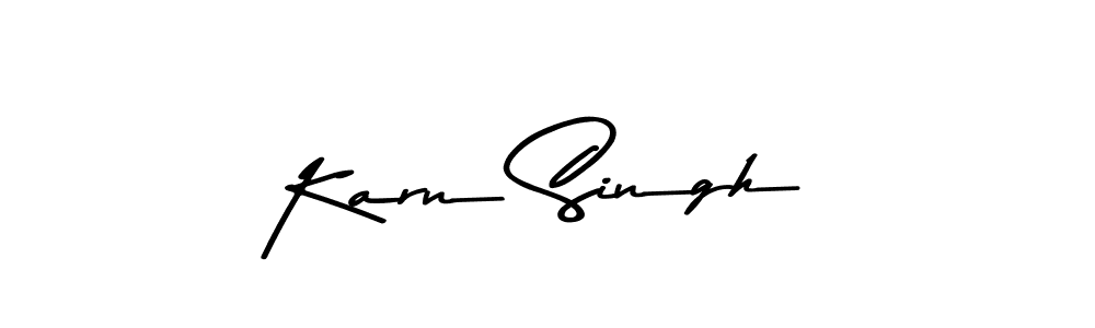 Design your own signature with our free online signature maker. With this signature software, you can create a handwritten (Asem Kandis PERSONAL USE) signature for name Karn Singh. Karn Singh signature style 9 images and pictures png