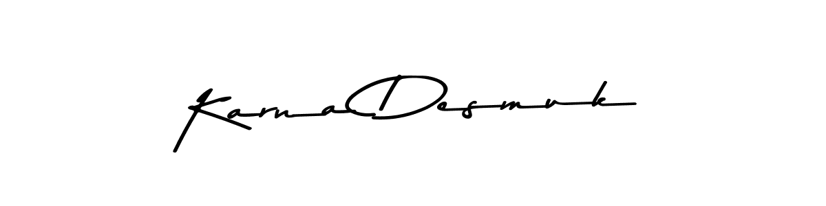 How to make Karna Desmuk signature? Asem Kandis PERSONAL USE is a professional autograph style. Create handwritten signature for Karna Desmuk name. Karna Desmuk signature style 9 images and pictures png
