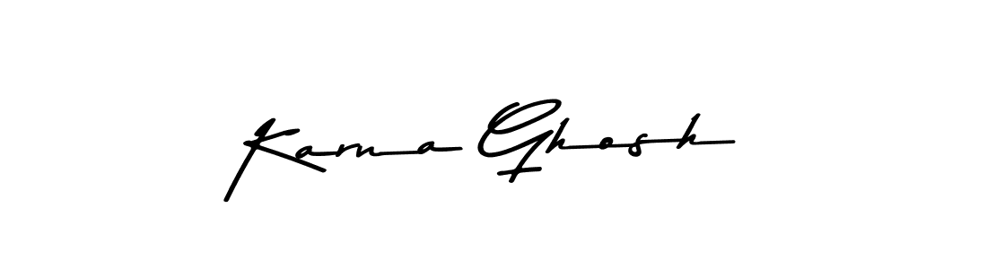 Design your own signature with our free online signature maker. With this signature software, you can create a handwritten (Asem Kandis PERSONAL USE) signature for name Karna Ghosh. Karna Ghosh signature style 9 images and pictures png