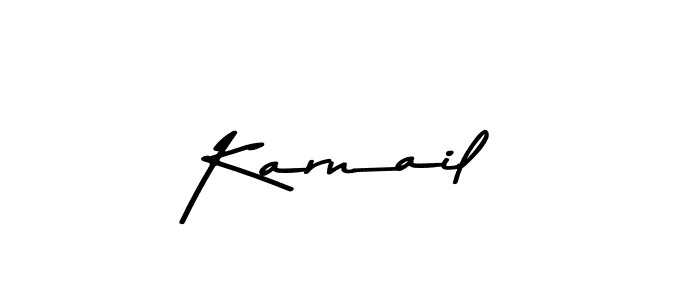 Create a beautiful signature design for name Karnail. With this signature (Asem Kandis PERSONAL USE) fonts, you can make a handwritten signature for free. Karnail signature style 9 images and pictures png