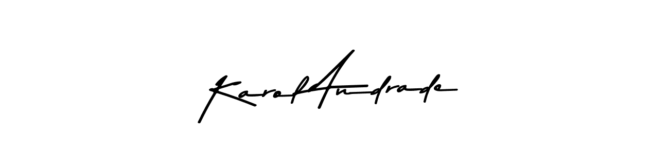 Similarly Asem Kandis PERSONAL USE is the best handwritten signature design. Signature creator online .You can use it as an online autograph creator for name Karol Andrade. Karol Andrade signature style 9 images and pictures png