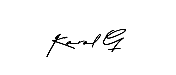 Karol G stylish signature style. Best Handwritten Sign (Asem Kandis PERSONAL USE) for my name. Handwritten Signature Collection Ideas for my name Karol G. Karol G signature style 9 images and pictures png