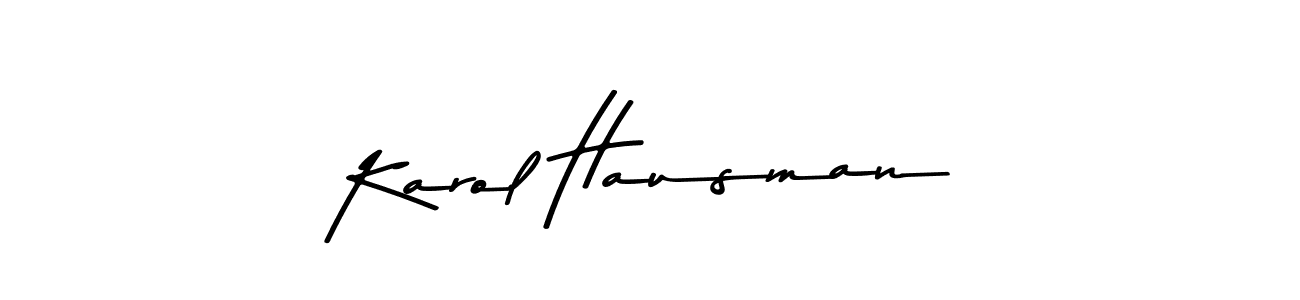 How to make Karol Hausman name signature. Use Asem Kandis PERSONAL USE style for creating short signs online. This is the latest handwritten sign. Karol Hausman signature style 9 images and pictures png