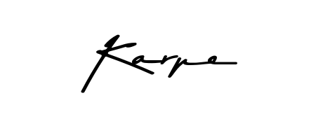 Express your personality with a custom Karpe signature crafted with Asem Kandis PERSONAL USE typography. Free transparent PNG download available. Karpe signature style 9 images and pictures png