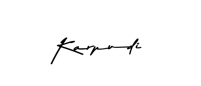 You should practise on your own different ways (Asem Kandis PERSONAL USE) to write your name (Karpudi) in signature. don't let someone else do it for you. Karpudi signature style 9 images and pictures png