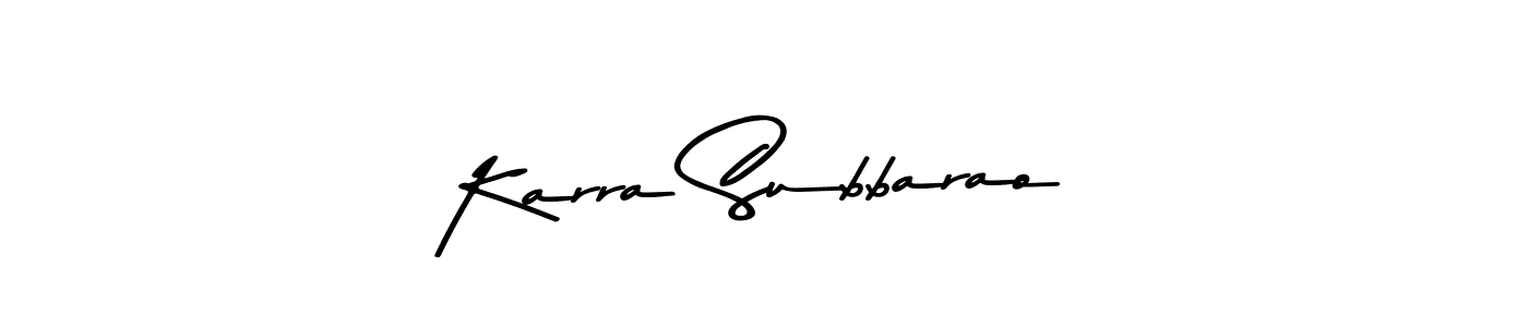 Use a signature maker to create a handwritten signature online. With this signature software, you can design (Asem Kandis PERSONAL USE) your own signature for name Karra Subbarao. Karra Subbarao signature style 9 images and pictures png