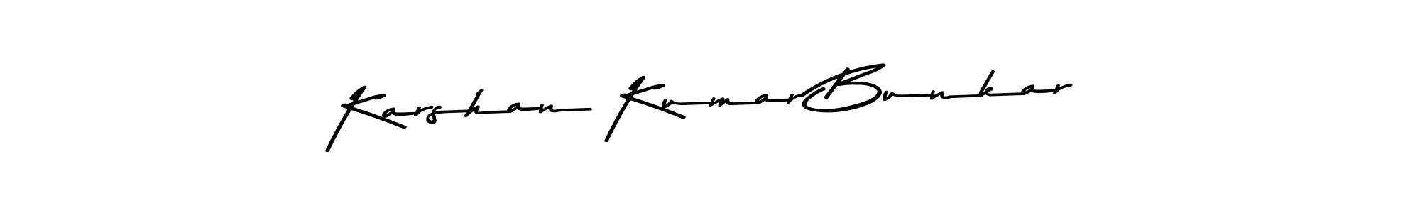 It looks lik you need a new signature style for name Karshan Kumar Bunkar. Design unique handwritten (Asem Kandis PERSONAL USE) signature with our free signature maker in just a few clicks. Karshan Kumar Bunkar signature style 9 images and pictures png