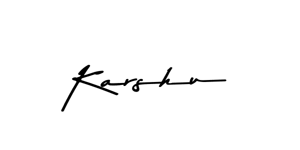 Similarly Asem Kandis PERSONAL USE is the best handwritten signature design. Signature creator online .You can use it as an online autograph creator for name Karshu. Karshu signature style 9 images and pictures png