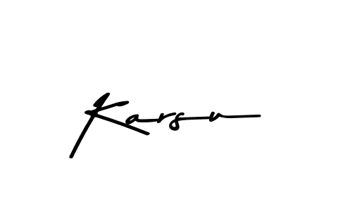 Karsu stylish signature style. Best Handwritten Sign (Asem Kandis PERSONAL USE) for my name. Handwritten Signature Collection Ideas for my name Karsu. Karsu signature style 9 images and pictures png