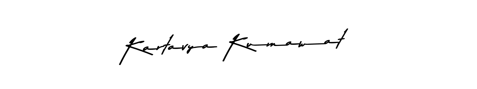 How to make Kartavya Kumawat name signature. Use Asem Kandis PERSONAL USE style for creating short signs online. This is the latest handwritten sign. Kartavya Kumawat signature style 9 images and pictures png