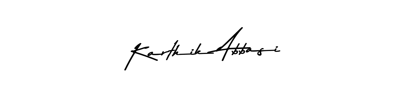 Make a beautiful signature design for name Karthik Abbasi. With this signature (Asem Kandis PERSONAL USE) style, you can create a handwritten signature for free. Karthik Abbasi signature style 9 images and pictures png