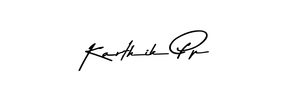 Karthik Pp stylish signature style. Best Handwritten Sign (Asem Kandis PERSONAL USE) for my name. Handwritten Signature Collection Ideas for my name Karthik Pp. Karthik Pp signature style 9 images and pictures png
