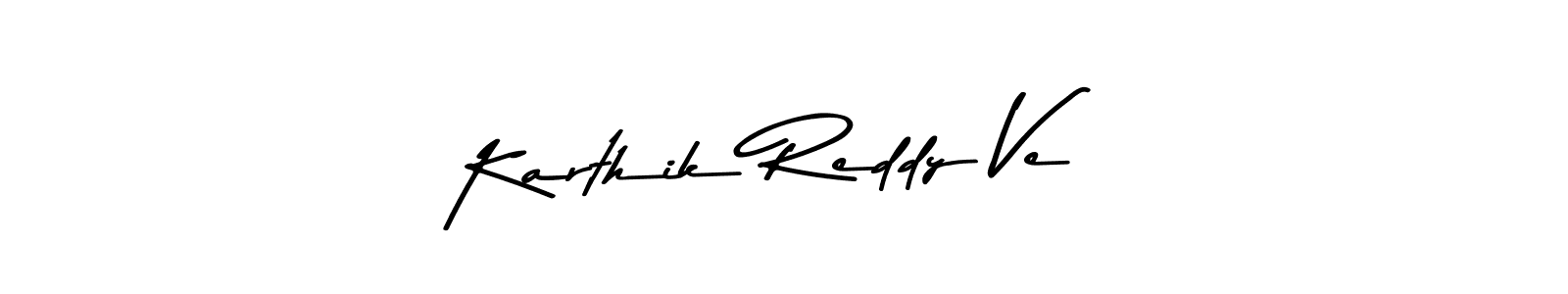 Also You can easily find your signature by using the search form. We will create Karthik Reddy Ve name handwritten signature images for you free of cost using Asem Kandis PERSONAL USE sign style. Karthik Reddy Ve signature style 9 images and pictures png