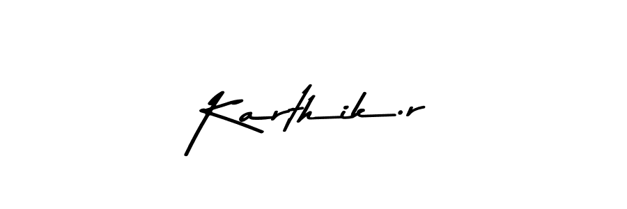 Make a beautiful signature design for name Karthik.r. Use this online signature maker to create a handwritten signature for free. Karthik.r signature style 9 images and pictures png