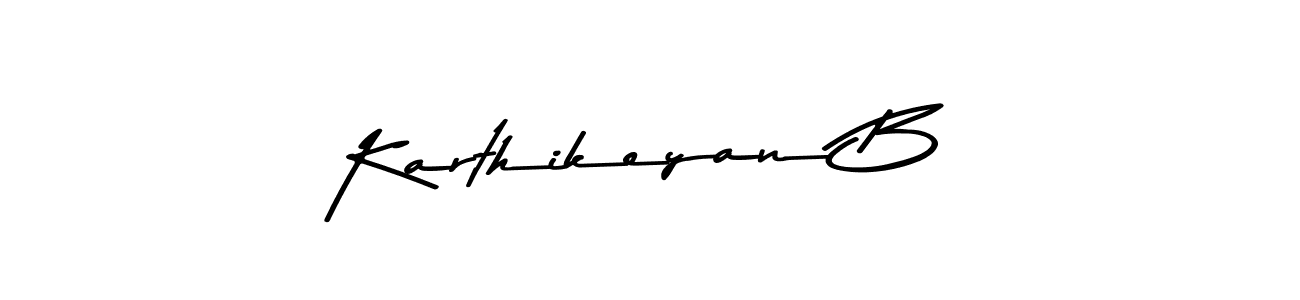 Use a signature maker to create a handwritten signature online. With this signature software, you can design (Asem Kandis PERSONAL USE) your own signature for name Karthikeyan B. Karthikeyan B signature style 9 images and pictures png