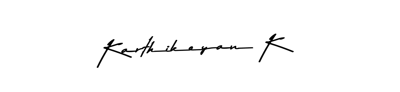 Asem Kandis PERSONAL USE is a professional signature style that is perfect for those who want to add a touch of class to their signature. It is also a great choice for those who want to make their signature more unique. Get Karthikeyan K name to fancy signature for free. Karthikeyan K signature style 9 images and pictures png