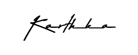 Use a signature maker to create a handwritten signature online. With this signature software, you can design (Asem Kandis PERSONAL USE) your own signature for name Karthka. Karthka signature style 9 images and pictures png