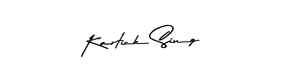 How to make Kartick Sing signature? Asem Kandis PERSONAL USE is a professional autograph style. Create handwritten signature for Kartick Sing name. Kartick Sing signature style 9 images and pictures png