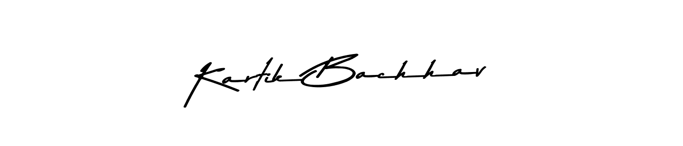 How to make Kartik Bachhav name signature. Use Asem Kandis PERSONAL USE style for creating short signs online. This is the latest handwritten sign. Kartik Bachhav signature style 9 images and pictures png