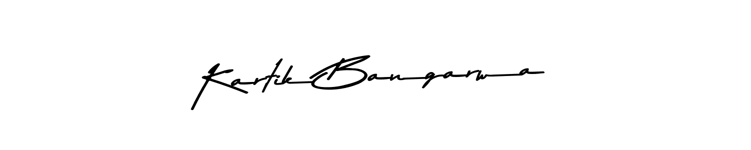 Design your own signature with our free online signature maker. With this signature software, you can create a handwritten (Asem Kandis PERSONAL USE) signature for name Kartik Bangarwa. Kartik Bangarwa signature style 9 images and pictures png