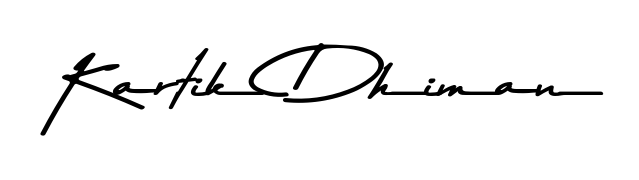 It looks like you need a new signature style for name Kartik Dhiman. Design unique handwritten (Asem Kandis PERSONAL USE) signature with our free signature maker in just a few clicks. Kartik Dhiman signature style 9 images and pictures png