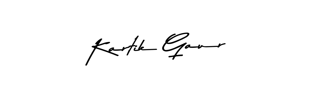 Use a signature maker to create a handwritten signature online. With this signature software, you can design (Asem Kandis PERSONAL USE) your own signature for name Kartik Gaur. Kartik Gaur signature style 9 images and pictures png