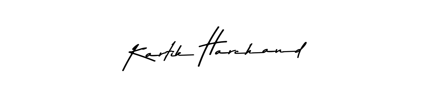 Kartik Harchand stylish signature style. Best Handwritten Sign (Asem Kandis PERSONAL USE) for my name. Handwritten Signature Collection Ideas for my name Kartik Harchand. Kartik Harchand signature style 9 images and pictures png