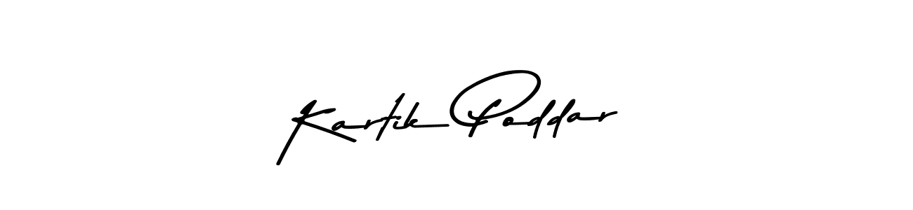 Design your own signature with our free online signature maker. With this signature software, you can create a handwritten (Asem Kandis PERSONAL USE) signature for name Kartik Poddar. Kartik Poddar signature style 9 images and pictures png