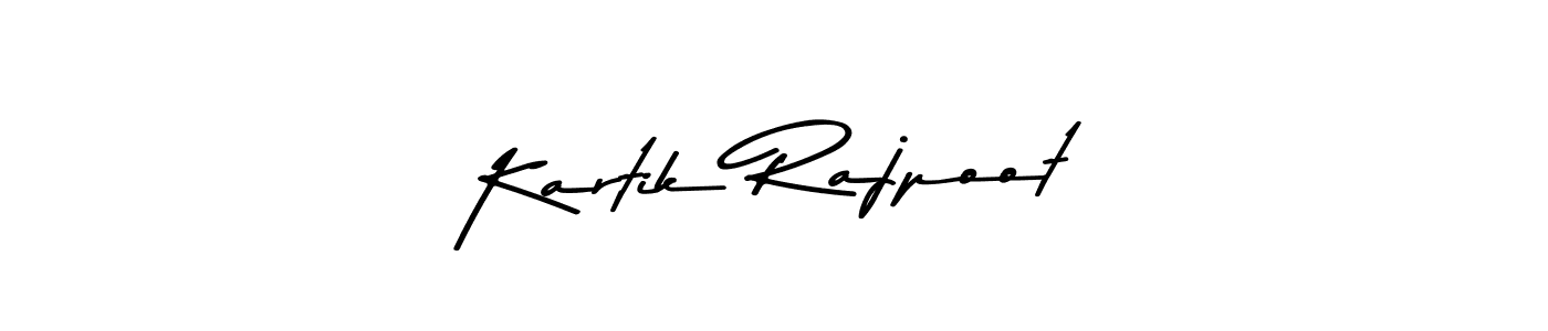 Make a beautiful signature design for name Kartik Rajpoot. With this signature (Asem Kandis PERSONAL USE) style, you can create a handwritten signature for free. Kartik Rajpoot signature style 9 images and pictures png