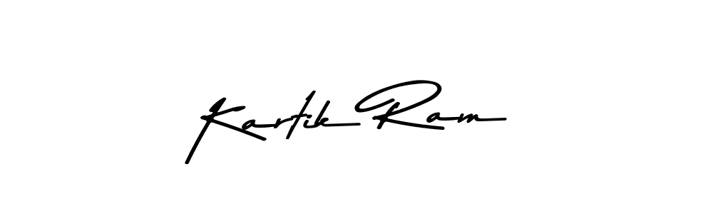 Create a beautiful signature design for name Kartik Ram. With this signature (Asem Kandis PERSONAL USE) fonts, you can make a handwritten signature for free. Kartik Ram signature style 9 images and pictures png