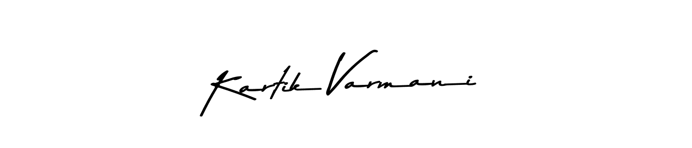 Asem Kandis PERSONAL USE is a professional signature style that is perfect for those who want to add a touch of class to their signature. It is also a great choice for those who want to make their signature more unique. Get Kartik Varmani name to fancy signature for free. Kartik Varmani signature style 9 images and pictures png