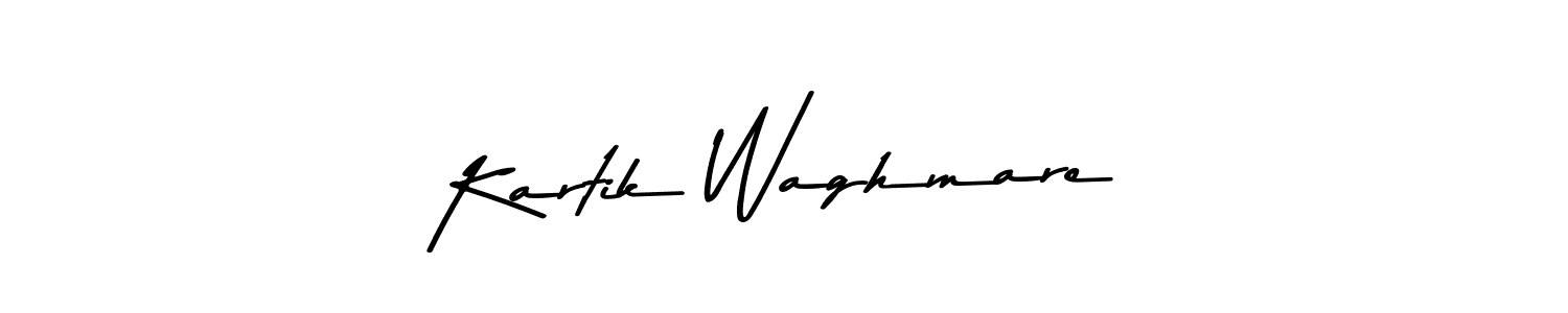 Design your own signature with our free online signature maker. With this signature software, you can create a handwritten (Asem Kandis PERSONAL USE) signature for name Kartik Waghmare. Kartik Waghmare signature style 9 images and pictures png