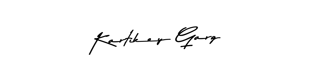 Make a beautiful signature design for name Kartikey Garg. With this signature (Asem Kandis PERSONAL USE) style, you can create a handwritten signature for free. Kartikey Garg signature style 9 images and pictures png