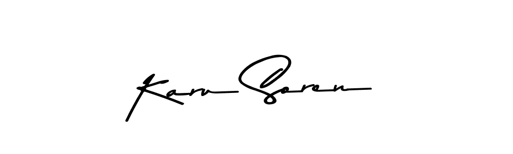 Similarly Asem Kandis PERSONAL USE is the best handwritten signature design. Signature creator online .You can use it as an online autograph creator for name Karu Soren. Karu Soren signature style 9 images and pictures png