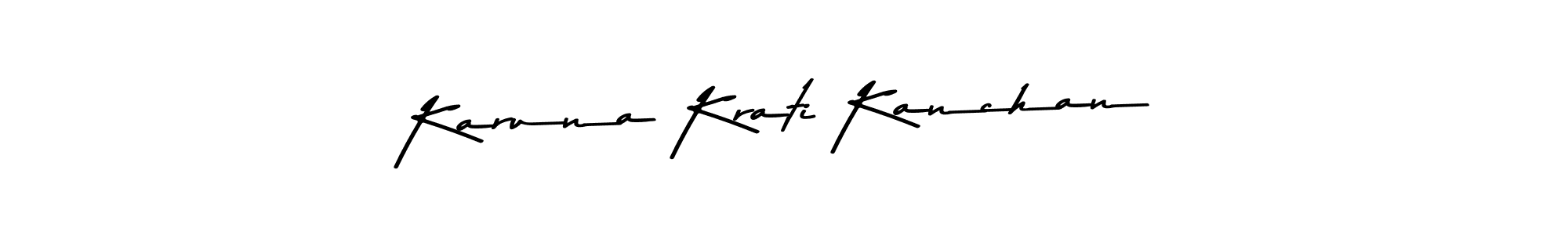 Check out images of Autograph of Karuna Krati Kanchan name. Actor Karuna Krati Kanchan Signature Style. Asem Kandis PERSONAL USE is a professional sign style online. Karuna Krati Kanchan signature style 9 images and pictures png