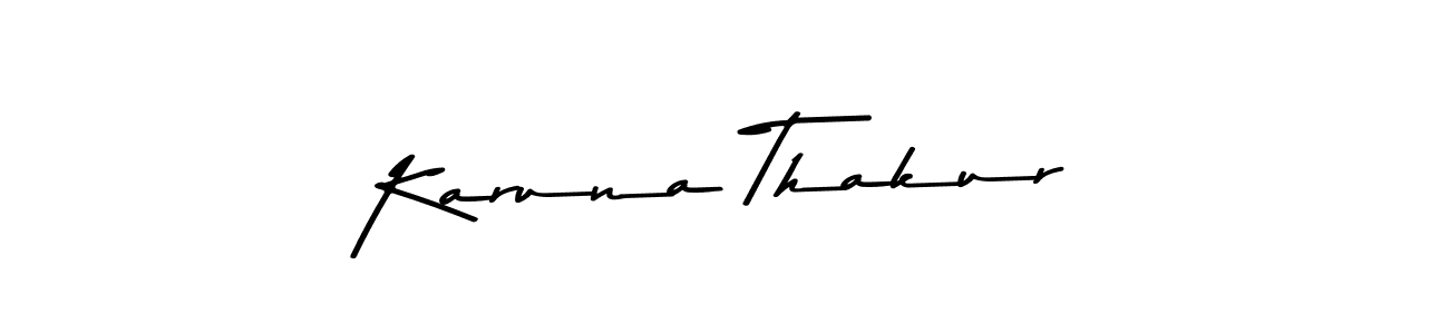 Make a beautiful signature design for name Karuna Thakur. With this signature (Asem Kandis PERSONAL USE) style, you can create a handwritten signature for free. Karuna Thakur signature style 9 images and pictures png